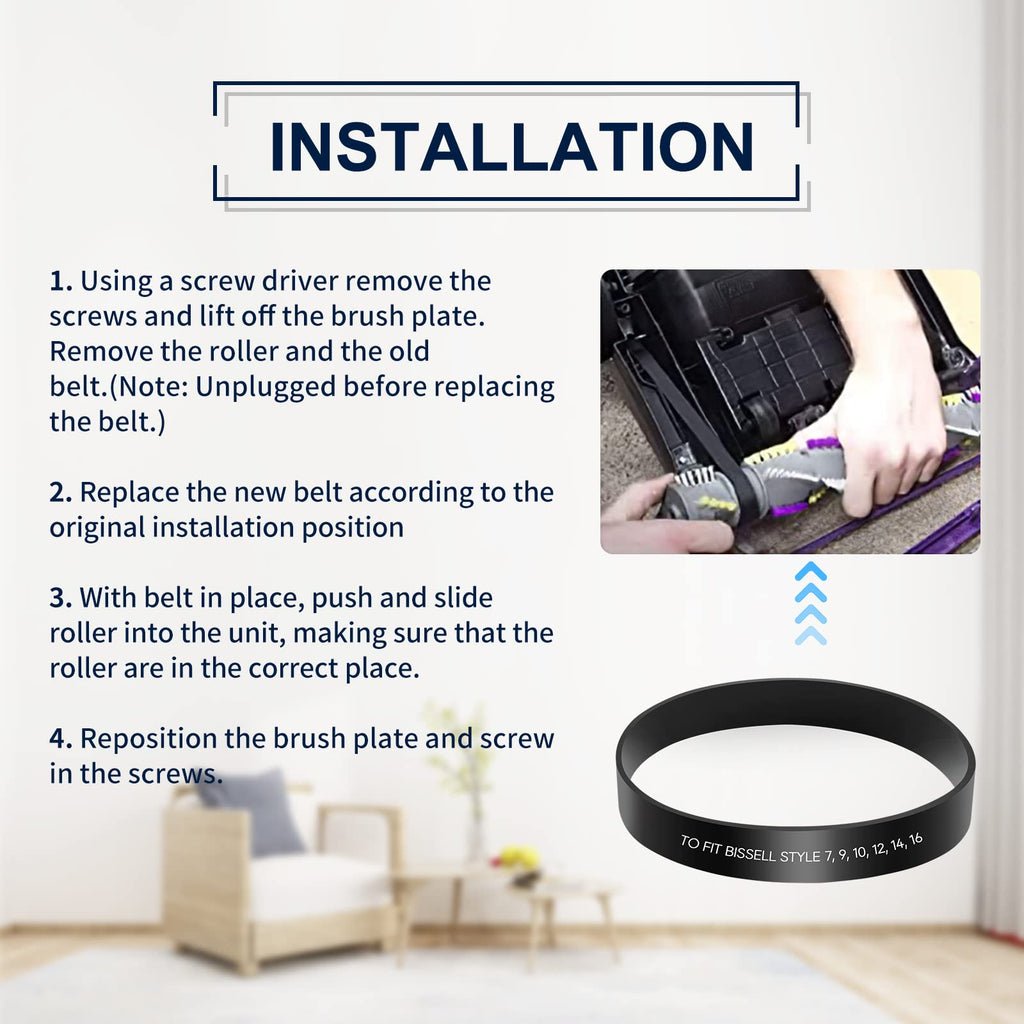 KEEPOW Style 7/9/10 P/N 3031120 Replacement Belt for Bissell Vacuum