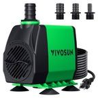 VIVOSUN 800GPH Submersible Fountain Water Pump for Pond, Aquarium, Statuary