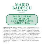 Mario Badescu Facial Spray with Aloe, Cucumber and Green Tea for All Skin Types | Face Mist that Hydrates & Invigorates | 8 FL OZ & 4 FL OZ Combo