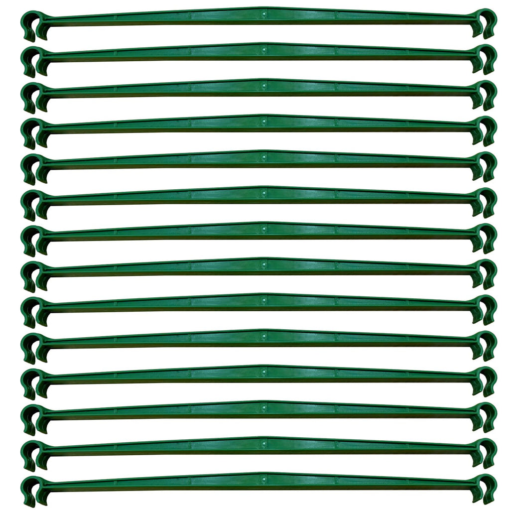 100Pcs Plant Stake Arms for Tomato Cage,11.8" Garden Stake Connectors with 2 Adjustable Buckles,Expandable Trellis Connectors Attach 11mm Diameter Plant Stakes for Climbing Plants Vegetables