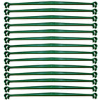 100Pcs Plant Stake Arms for Tomato Cage,11.8" Garden Stake Connectors with 2 Adjustable Buckles,Expandable Trellis Connectors Attach 11mm Diameter Plant Stakes for Climbing Plants Vegetables
