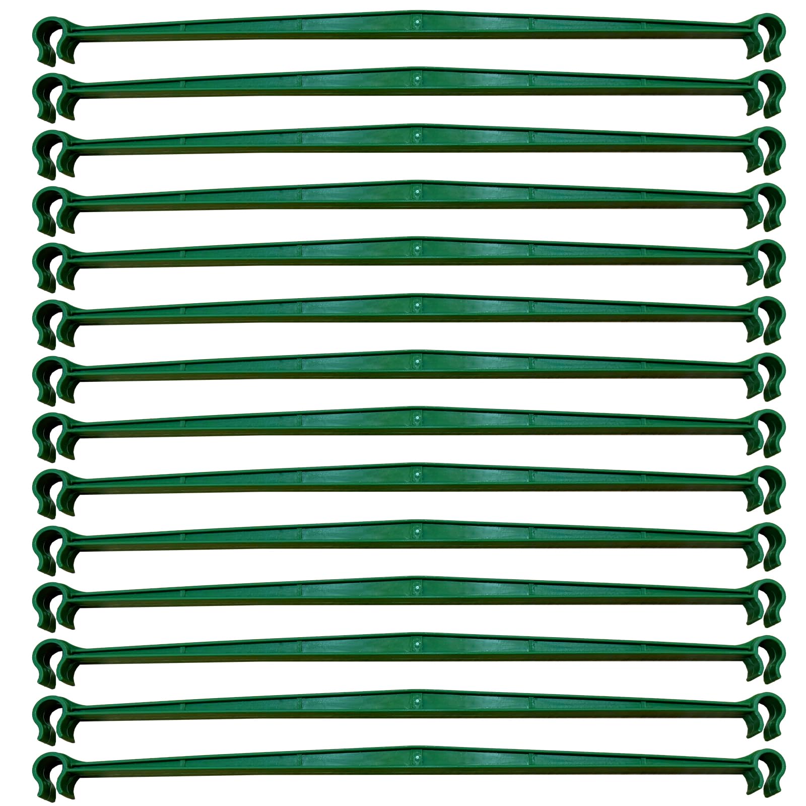 100Pcs Plant Stake Arms for Tomato Cage,11.8" Garden Stake Connectors with 2 Adjustable Buckles,Expandable Trellis Connectors Attach 11mm Diameter Plant Stakes for Climbing Plants Vegetables