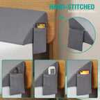Vekkia Twin Wedge Pillow Headboard/Bed Wedge Pillow for Headboard/Bed Gap Filler/Headboard Pillow,Pillow Wedge for Headboard Gap(0-6"),Stop Loosing Your Pillows,Phone(Gray 39"x10"x6")