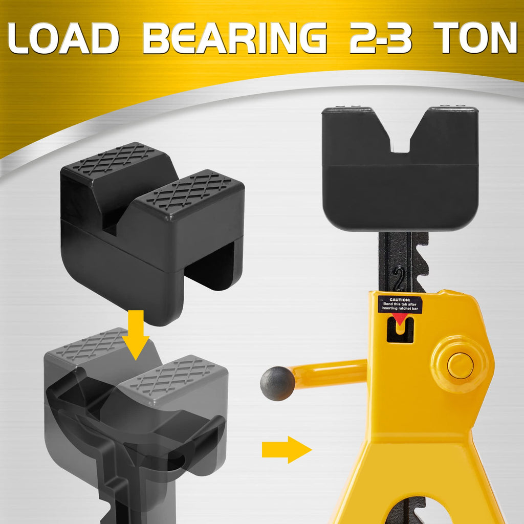 TONDA Jack Stand Pads, Rubber Pinch Weld Jack Adapter, 2 Pack