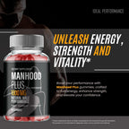 Manhood Plus Gummies, Official Man Hood Plus Supplement Gummies - Maximum Strength Performance, All Natural Support Overall Health & Wellness, ManhoodPlus Advanced Support Gummy Reviews (2 Pack)