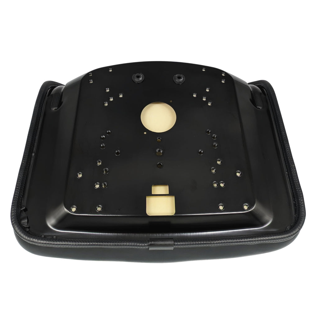 Keystone Seats Steel Pan Lawn Mower, Tractor & Equipment Seat – 1 YEAR WARRANTY – Mid-Back Black Vinyl, Drain Holes – Fits Cub Cadet, Craftsman, Husqvarna, Toro, MTD, Snapper, Murray, Bad Boy