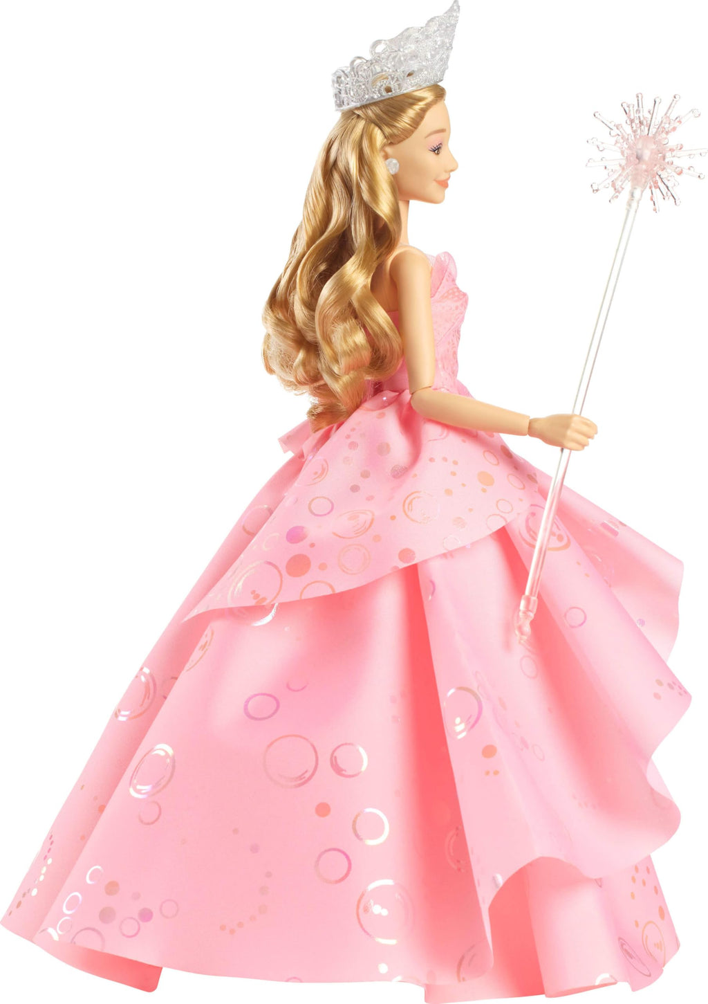 Mattel Universal Wicked Deluxe Glinda Fashion Doll & Accessories Including Crown & Scepter, Movie-Inspired Look with Posability