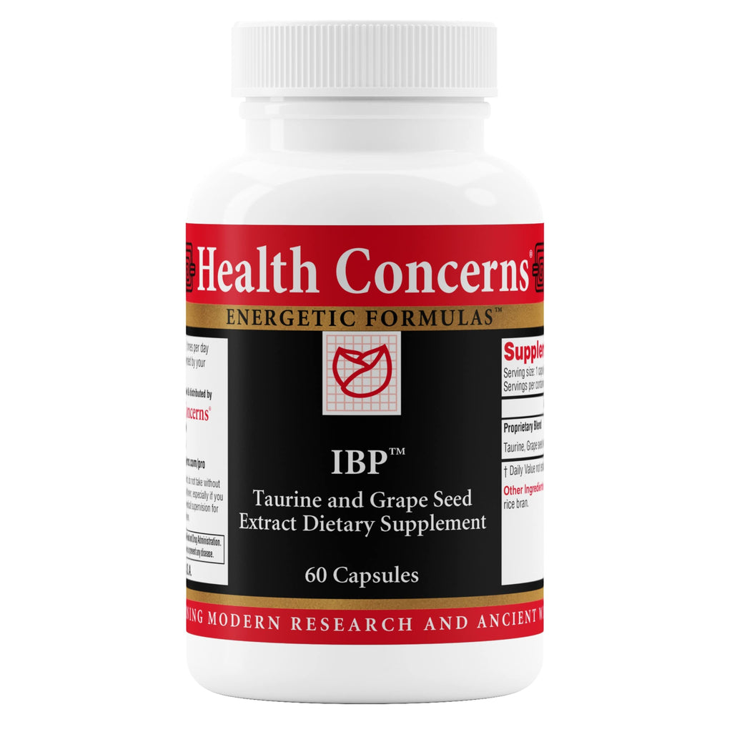 Health Concerns IBP – Heart Health Supplement with Taurine & Grape Seed Extract – Blood Pressure Support – Antioxidant Cardiovascular Circulation Formula – Cholesterol Metabolism – 60 Capsules