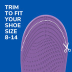 Dr. Scholl's Walk Longer Insoles for Women - Comfortable Plush Foam Cushioning Inserts for Walking, Hiking, Standing on Feet All-Day with Arch Support - Walk 50% Longer Without Muscle Fatigue: 2 Pairs