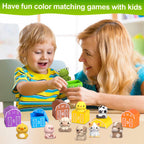 Farm Animal Toys for Toddler 1-3 Year Old, Montessori Toy Gift for Boy Girl