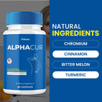 (2 Pack) Alphacur for Neuropathy, AlphaCure Nerve Support Capsules Premium Health Blend All Natural Support Relief Supplement, Alpha Cur Pills Advanced Vitamin Maximum Strength Renew Formula (120 Ct)