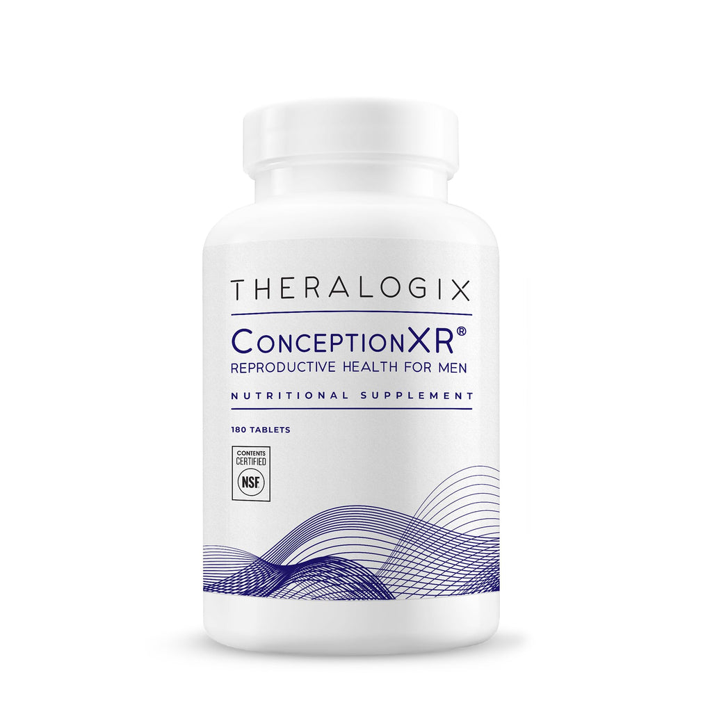 Theralogix ConceptionXR Reproductive Health For Men, Men's Preconception Vitamins for Fertility Support, Male Fertility Supplements for Sperm Health, NSF Certified - 180 Tabs (90-Day Supply), Unflavor
