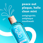 Hello Clean Mint Antigingivitis Mouthwash with Aloe, 3 Pack, 17.6 fl oz