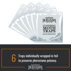 Dr. Killigan's Premium Clothing Moth Traps with Pheromones (White, 6 Traps)