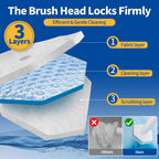 Swilsweep 40 Count Toilet Bowl Wand Refills, Disposable Toilet Cleaner Refills, Disposable Wand Heads Compatible with Clorox and the Most Toilet Brushes