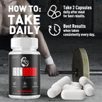Iron Horse Supplement Pills, Official Iron Horse Pills for Men with All Natural Ingredients, Advanced IronHorse Capsules Designed to Support Health and Wellness with Premium Vitamins (60 Capsules)