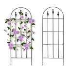 48" H x16 W Trellis,Black Garden Metal Vine Sturdy Trellises for Outdoor Climbing Plants Support Structures B (121cm) 2Pack