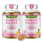 Yheso Feminine Balance Gummies for Women’s, Premium Feminine Balance Gummies – Sugar Free Immune & Vaginal Health Support – pH Balance, Pineapple Flavor, 120 Gummies (60 Servings)