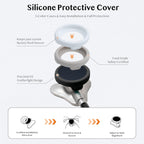 All-in-One Protection Kit for EKO CORE 500 Digital Stethoscope, 3 EPU Flexible Film, 3 Silicone Protective Cover, 6 Rubber Ear Tips, Round Protection for Daily Use, Compatible with EKO Stethoscope