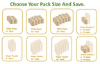 Purafide 100% Bamboo, thick 3-ply toilet paper, tree-free, unbleached, sustainable, 300 sheets per roll (TP 8 rolls)