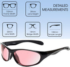 Calabria FL-41 Polarized Tinted Sunglasses for Light Sensitivity, Migraine, Photophobia Relief - Unisex Adult, Modern Style