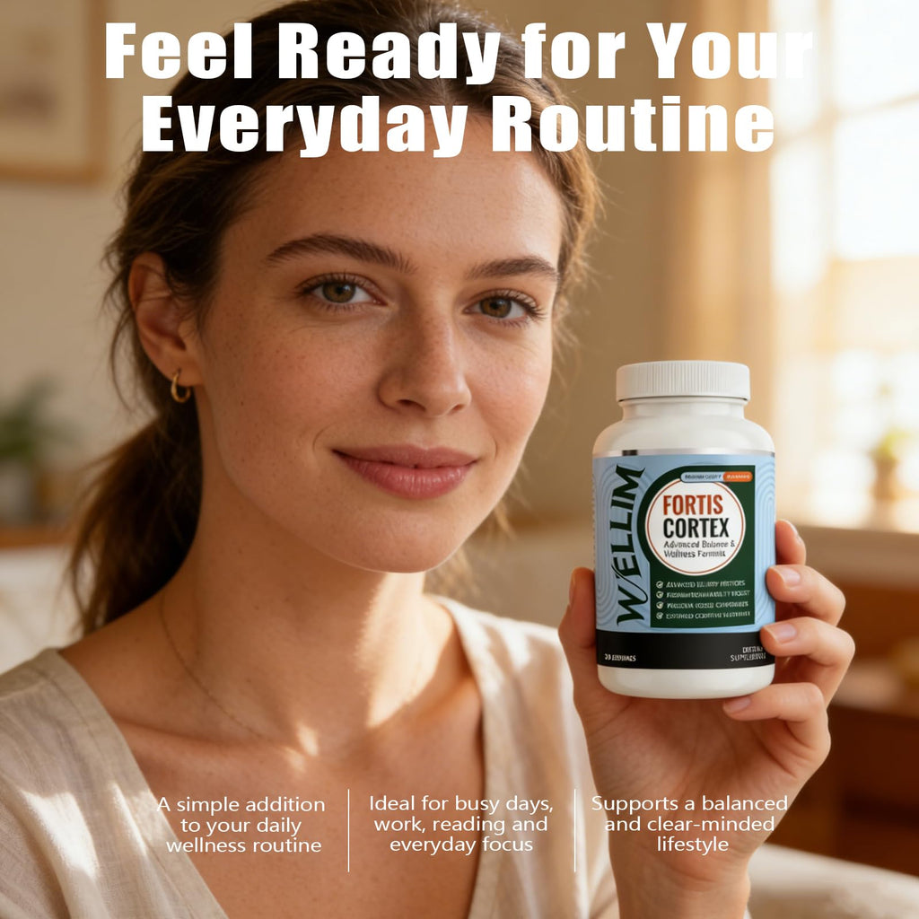 FYRKOA Wellim Fortis Cortex Supplements, Daily Wellness Supplement, Non-GMO - 60 Capsules -1pcs(30-Day Supply)
