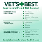 Vet's Best Indoor Flea & Tick Home Spray for Dogs, Plant-Based Spray, 32 oz