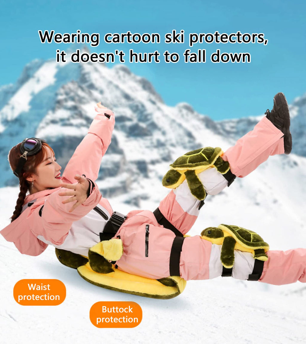 Turtle Butt Pads for Skating,Cute Protection Hip Butt Pad,Protective Gear Knee Pad Anti-Cold Anti-Fall Cushion for Scooters Snowboarding Roller Skating