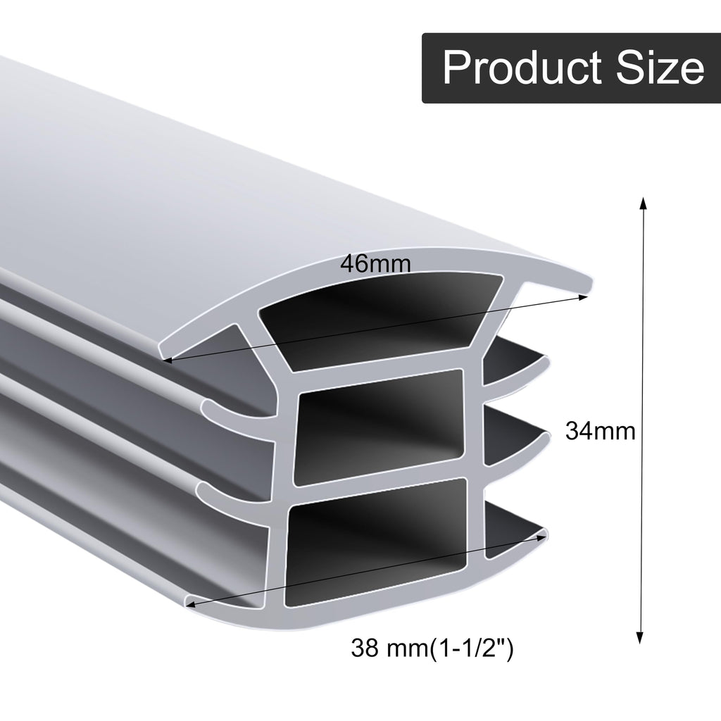 Flexible EPDM Rubber Strip (10 ft Long and 1-1/2 inch Wide, Suitable for 1-1/4“ to 1-1/2”) for Concrete Crack Repair and Replacement - Weather and Aging Resistant Expansion Joint Filler for Driveways