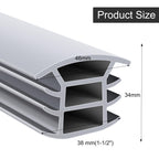 Flexible EPDM Rubber Strip (10 ft Long and 1-1/2 inch Wide, Suitable for 1-1/4“ to 1-1/2”) for Concrete Crack Repair and Replacement - Weather and Aging Resistant Expansion Joint Filler for Driveways