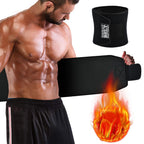 AMZBOSS Waist Trainer for Women & Men, Waist Sweat Band, Belly Band Sweat Belt, Stomach Wrap, Body Shaper Belt (Black, X-Large)