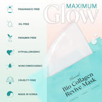 Ebanel Bio Collagen Face Mask, 4-Pack Hydrating Face Masks with 7 Peptides, Hyaluronic Acid, Niacinamide, Centella, Rose Water, Ceramide, and B5, Glass Skin Tightening and Lifting Korean Sheet Masks