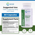Cerule StemEnhance Ultra 2 Pack –Natural Stem Cell Support Supplement for Cellular Renewal, Immune Function, Energy, and Recovery–Freshwater Microalgae & Marine Macroalgae Extracts– 120 Capsules Total