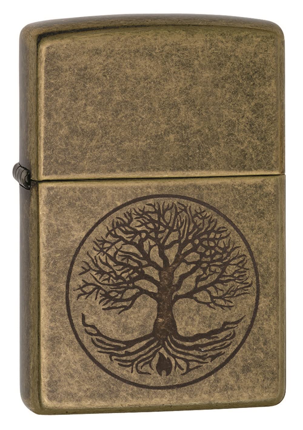 Zippo Tree of Life Pocket Lighter - Refillable Flip-Top Windproof Lighters - Spiritual and Symbolic Design Pocket Lighters - Luxury Metal Lighter Made in USA