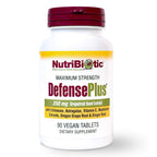 NutriBiotic – DefensePlus, 90 Tablets - 11 in 1 Immune Support with Vitamin C, Zinc, Grapefruit Seed Extract, Echinacea, Astragalus Root & Immune Boosting Extracts & Mushrooms - Vegan & Gluten Free