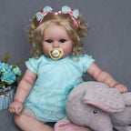 JIZHI Lifelike Reborn Baby Dolls - 20-Inch Feeling Realistic-Newborn Adorable Playful Real Life Baby Dolls with Feeding Kit & Gift Box for Kids Age 3 +