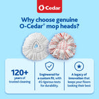 O-Cedar EasyWring Deep Clean Refill (1-Pack) | 40% More Cleaning Power | Microfiber Mop Refill Compatible with O-Cedar EasyWring Spin Mop & Bucket System