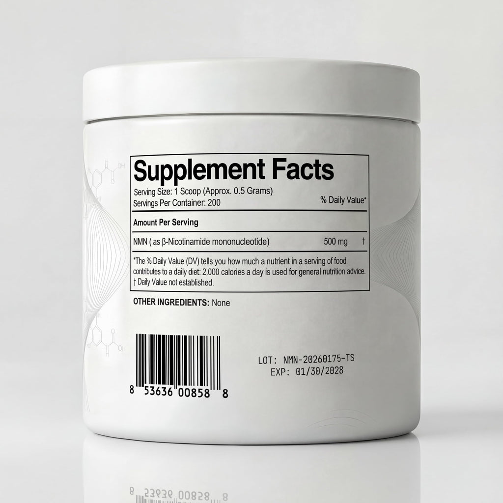 Prime Powders NMN Powder | 100g Fast Dissolve Powder Supplement | 500mg Nicotinamide Mononucleotide per Serving | Manufactured in The USA Third-Party Tested