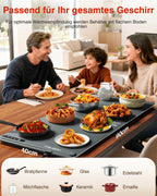 Warming Mat for Food (35"x16") - iTRUSOU Extra Large Electric Warming Tray with 7-Level Temp, 500W High-Power & 99H Timer - Rollable XL Large Food Warming Mat for Parties & Buffet