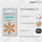 Power One Size 13 Hearing Aid Batteries (120) (p13-120)