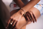 Barzel 18K Gold Plated Mesh Bracelet for Women, 7.5 Inches 9mm wide- Made in Brazil