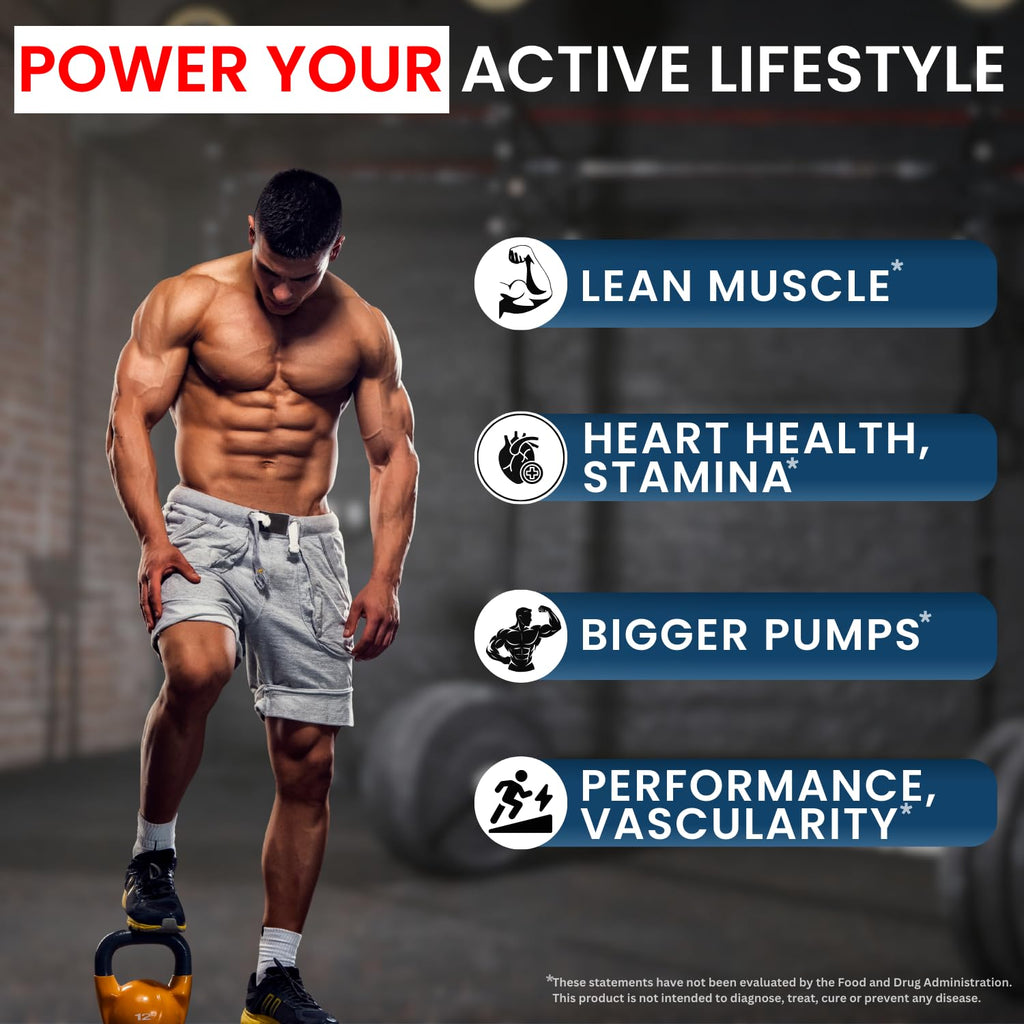 L Arginine Capsules with L-Citrulline 1500mg - Nitric Oxide Booster for Stamina, Muscle, Energy & Vascularity - L-Arginine and Essential Amino Supplement for Extra Strength | 30 Days Supply | 90 Count