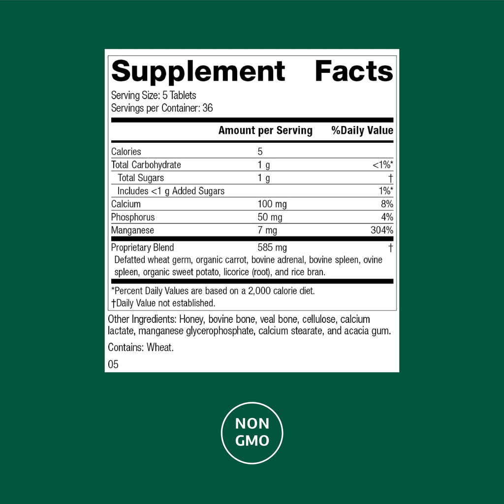 Standard Process Bio-Dent - Supports Bone & Muscle Health - Aids the Production of Cartilage & Collagen - Supports Energy Metabolism - Whole Food-Based Supplement - 180 Tablets