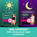 Depend Fresh Protection Adult Diapers, Incontinence & Postpartum Bladder Leak Underwear for Women, Disposable, Maximum, Extra-Large, Blush, 68 Count (2 Packs of 34), Packaging May Vary
