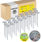 GZBEVITAR Landscape Fabric Stakes, 8 Gauge Circle Top Landscape Pins