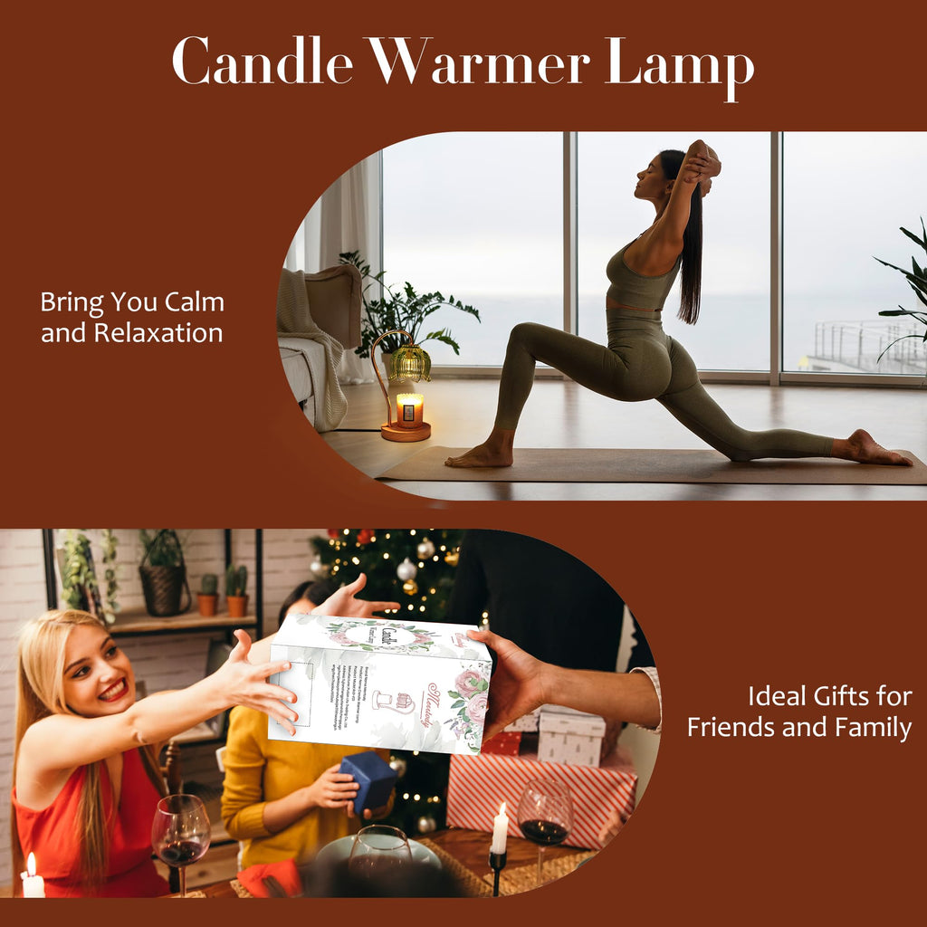 Merrtody Flower Candle Warmer Lamp with Timer & Dimmer
