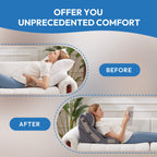 Ahpmeoa 3PCS Wedge Pillow Set for After Surgery, Back Pillow for Bed Sitting up, 10-in-1 Foam Wedge Pillow for Acid Reflux & Back Pain Relief, Post Surgery Pillow for GERD & Snoring, Plush Grey