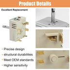 DG44-01006B PER001-12D Dual Infinite Switch Compatible with Samsung Range Surface Element Control, DG44-01006B Dual Infinite Switch Replaces for Samsung PER001-12D, for Stove Replacement Parts