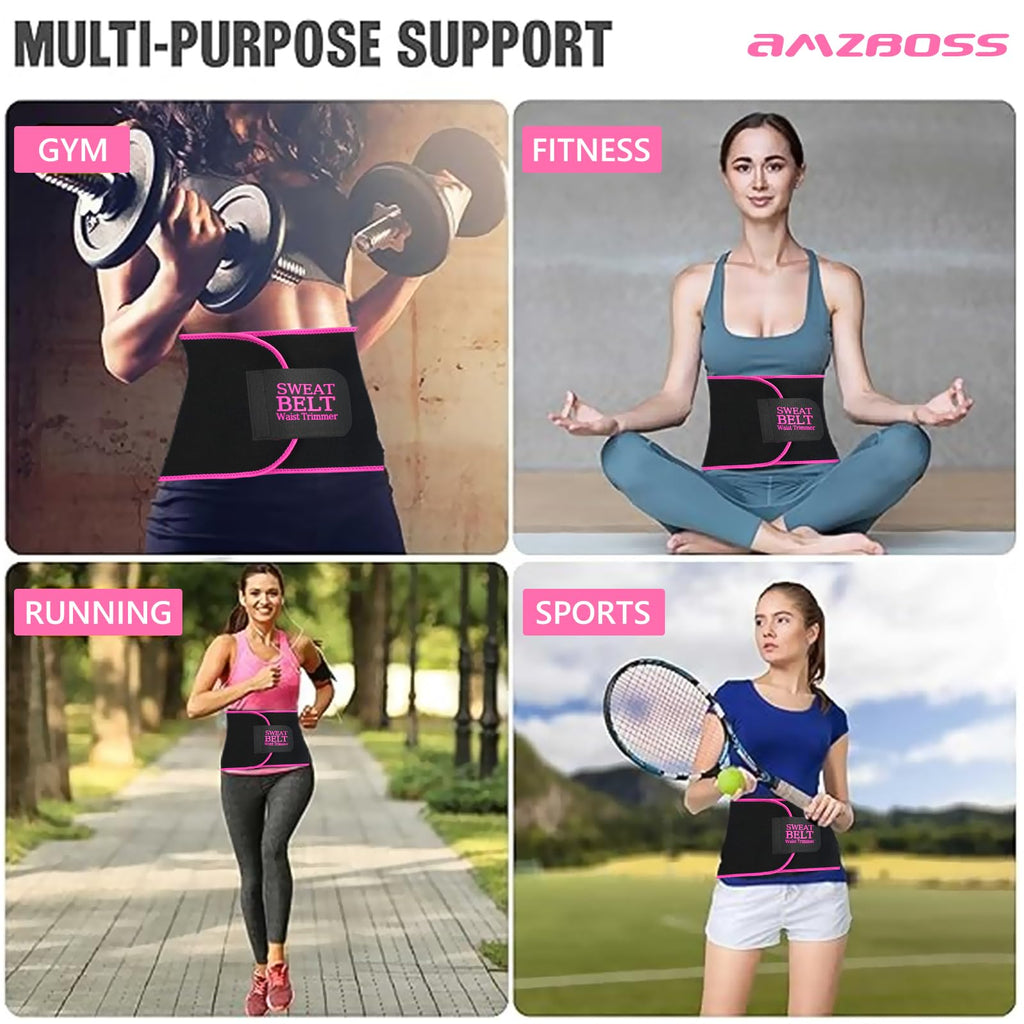 Waist Trainer for Women Lower Belly Fat, Waist Sweat Band for Women, Belly Band Sweat Belt, Stomach Wrap, Body Shaper, Great Gym Accessories for Sauna, Working Out, Fitness, X-Large