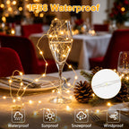 2 Pack Fairy String Lights Plug in Twinkle Lights with Remote for Bedroom